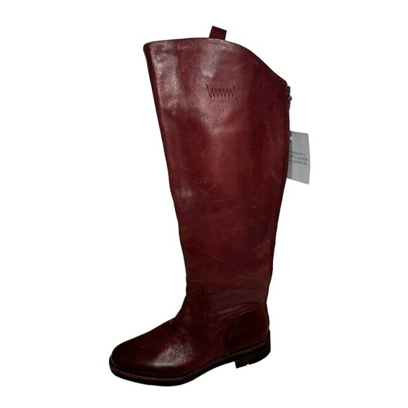 FRANCO SARTO Womens Meyer Block Heel Leather Riding Boot Size 5 wide calf - Picture 2 of 9